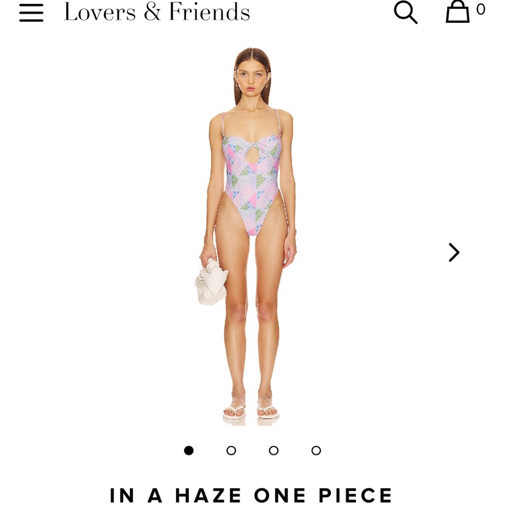 NWT Lovers + Friends Patchwork One Piece Swimsuit